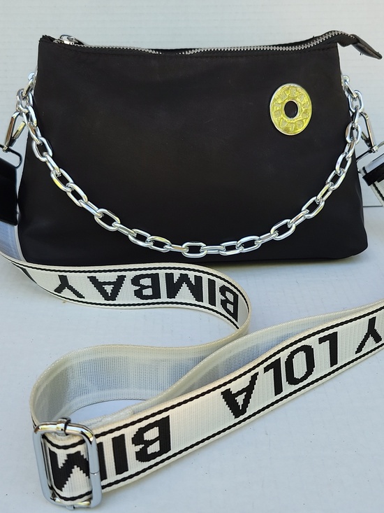 Bimba Y Lola Handbags - BIMBA Y LOLA BLACK CROSSBODY BAG